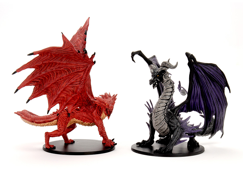 Adult Red & Black Dragons - Painted